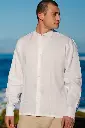 mens-linen-nehru-collar-white-long-sleeve-shirt-back.webp